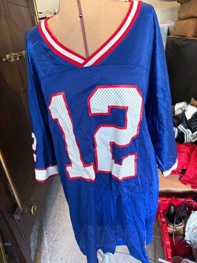 Nike Blue Red White Men’s Football Jersey #12